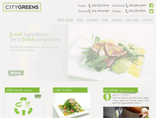 Tablet Screenshot of eatcitygreens.com